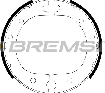 Bremsi GF0963 - Комплект гальм, ручник, парковка autocars.com.ua