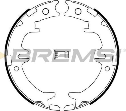 Bremsi GF0964 - Комплект гальм, ручник, парковка autocars.com.ua