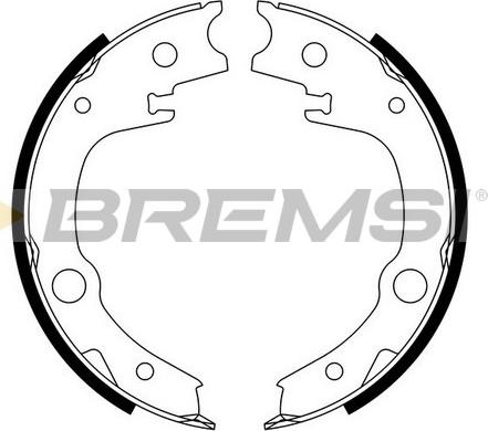 Bremsi GF0966 - Комплект гальм, ручник, парковка autocars.com.ua