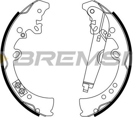 Bremsi GF0969 - Комплект тормозных колодок, барабанные autodnr.net