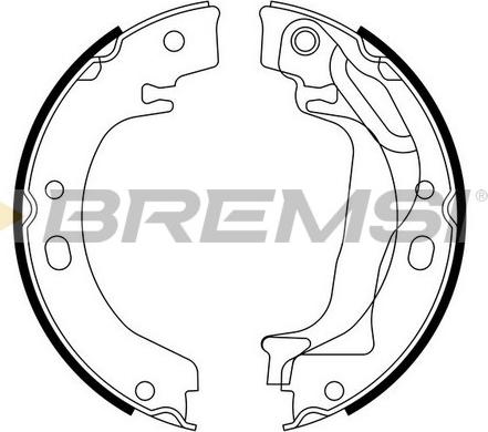 Bremsi GF0970 - Комплект гальм, ручник, парковка autocars.com.ua