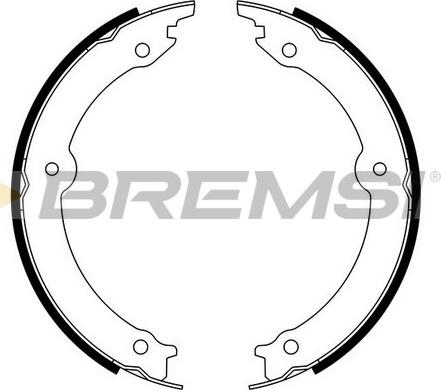 Bremsi GF0973 - Комплект гальм, ручник, парковка autocars.com.ua