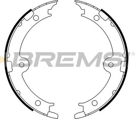 Bremsi GF0974 - Комплект тормозов, ручник, парковка autodnr.net