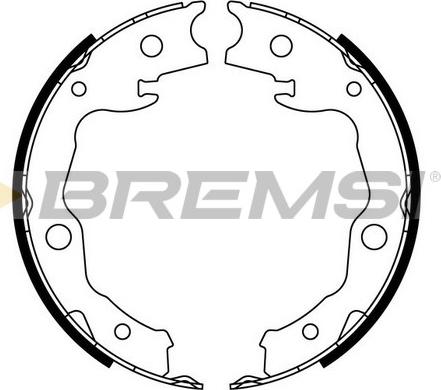 Bremsi GF0976 - Комплект гальм, ручник, парковка autocars.com.ua