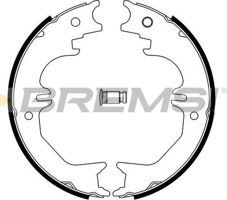 Bremsi GF0982 - Комплект гальм, ручник, парковка autocars.com.ua