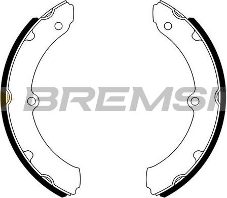 Bremsi GF0983 - Комплект гальм, барабанний механізм autocars.com.ua