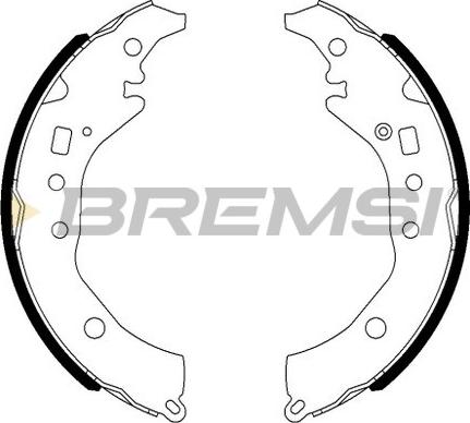 Bremsi GF0984 - Комплект гальм, барабанний механізм autocars.com.ua