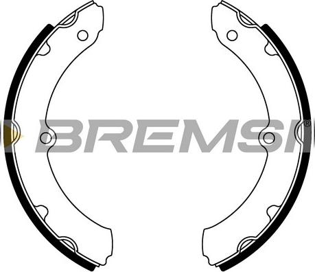 Bremsi GF0990 - Комплект гальм, барабанний механізм autocars.com.ua