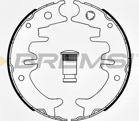 Bremsi GF0991 - Комплект гальм, ручник, парковка autocars.com.ua