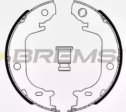 Bremsi GF0992 - Комплект тормозов, ручник, парковка autodnr.net