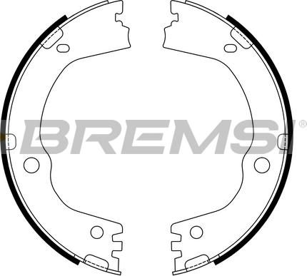 Bremsi GF1107 - Комплект гальм, ручник, парковка autocars.com.ua