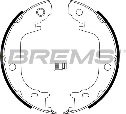 Bremsi GF1113 - Комплект гальм, ручник, парковка autocars.com.ua