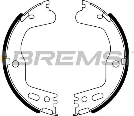 Bremsi GF1122 - Комплект гальм, барабанний механізм autocars.com.ua