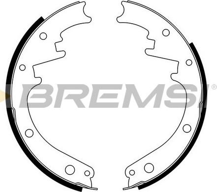 Bremsi GF4473 - Комплект гальм, барабанний механізм autocars.com.ua