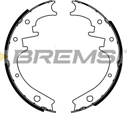 Bremsi GF4481 - Комплект гальм, барабанний механізм autocars.com.ua