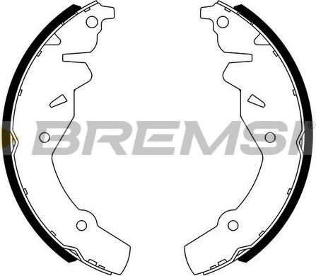 Bremsi GF4520 - Комплект гальм, барабанний механізм autocars.com.ua