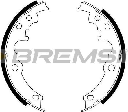 Bremsi GF4553 - Комплект гальм, барабанний механізм autocars.com.ua