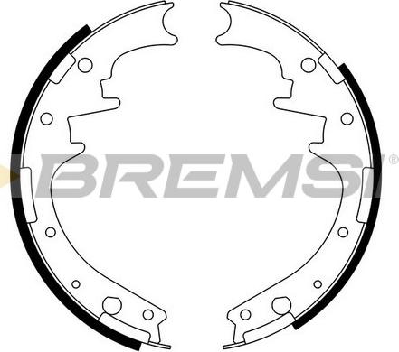 Bremsi GF4581 - Комплект гальм, барабанний механізм autocars.com.ua