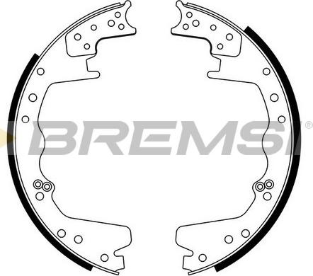 Bremsi GF4583 - Комплект гальм, барабанний механізм autocars.com.ua