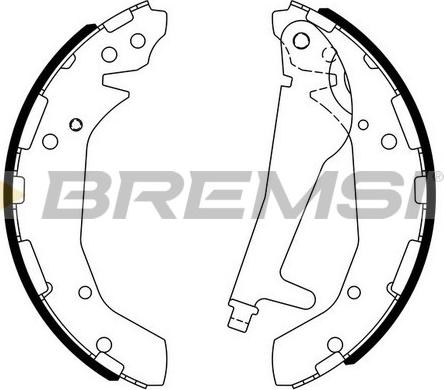 Bremsi GF4800 - Комплект тормозных колодок, барабанные autodnr.net
