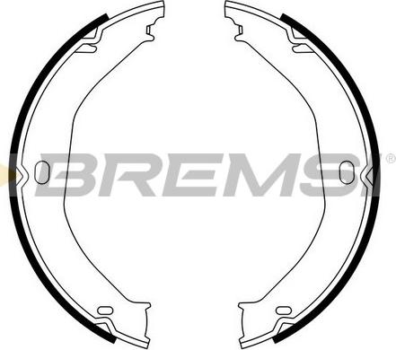 Bremsi GF4807 - Комплект гальм, ручник, парковка autocars.com.ua