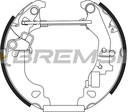 Bremsi GK0167 - Комплект гальм, барабанний механізм autocars.com.ua