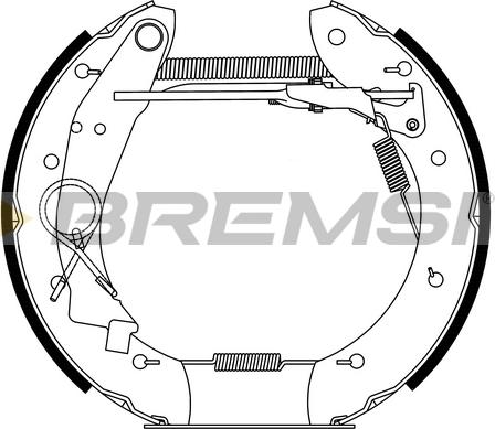 Bremsi GK0184 - Комплект гальм, барабанний механізм autocars.com.ua