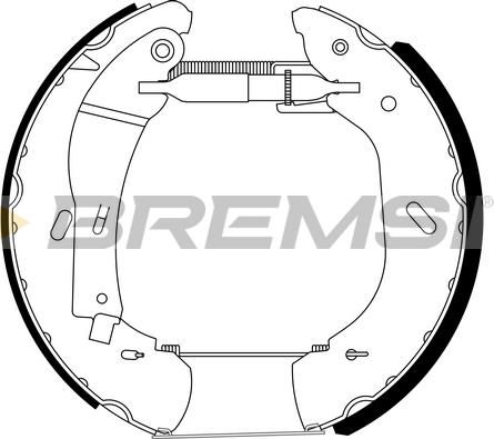 Bremsi GK0288 - Комплект гальм, барабанний механізм autocars.com.ua