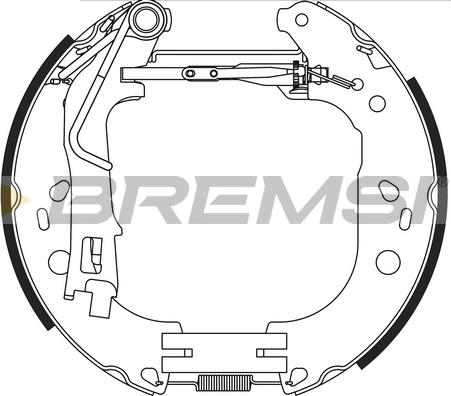 Bremsi GK0387 - Комплект гальм, барабанний механізм autocars.com.ua