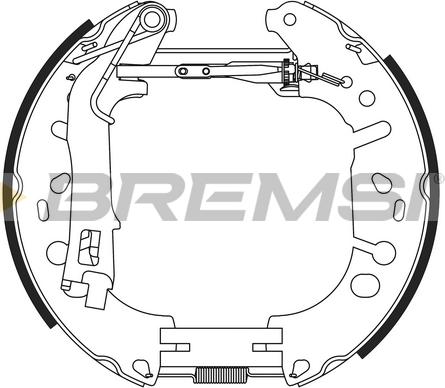 Bremsi GK0389 - Комплект гальм, барабанний механізм autocars.com.ua