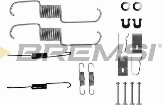 Bremsi SK0743 - Комплектуючі, барабанний гальмівний механізм autocars.com.ua