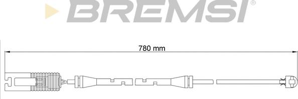 Bremsi WI0515 - Сигналізатор, знос гальмівних колодок autocars.com.ua