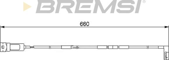Bremsi WI0521 - Сигнализатор, износ тормозных колодок autodnr.net