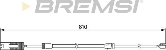 Bremsi WI0529 - Сигнализатор, износ тормозных колодок autodnr.net