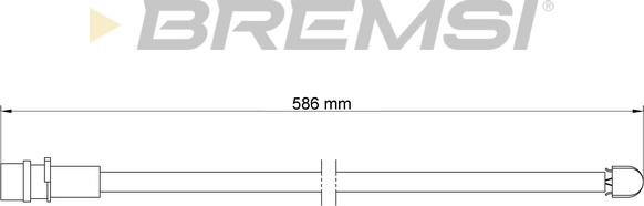 Bremsi WI0538 - Сигнализатор, износ тормозных колодок autodnr.net