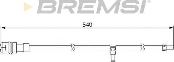 Bremsi WI0545 - Сигнализатор, износ тормозных колодок autodnr.net