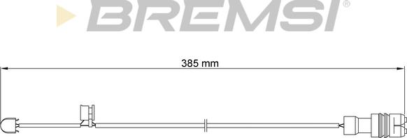 Bremsi WI0556 - Сигнализатор, износ тормозных колодок autodnr.net