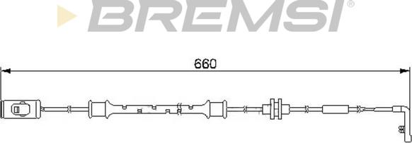 Bremsi WI0559 - Сигнализатор, износ тормозных колодок autodnr.net