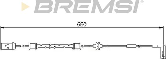 Bremsi WI0560 - Сигнализатор, износ тормозных колодок autodnr.net