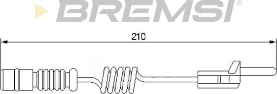 Bremsi WI0565 - Сигнализатор, износ тормозных колодок autodnr.net