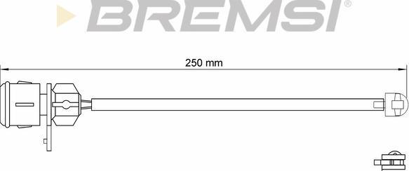 Bremsi WI0574 - Сигналізатор, знос гальмівних колодок autocars.com.ua