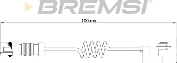 Bremsi WI0580 - Сигнализатор, износ тормозных колодок autodnr.net