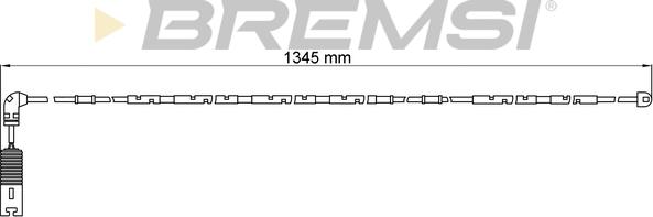 Bremsi WI0582 - Сигналізатор, знос гальмівних колодок autocars.com.ua