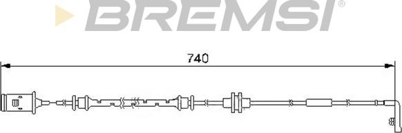Bremsi WI0583 - Сигнализатор, износ тормозных колодок autodnr.net