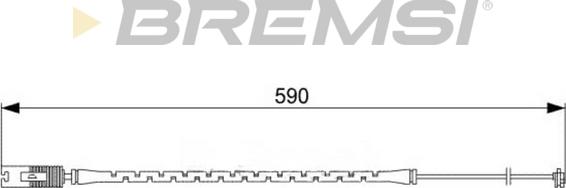 Bremsi WI0586 - Сигналізатор, знос гальмівних колодок autocars.com.ua