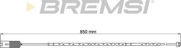 Bremsi WI0593 - Сигнализатор, износ тормозных колодок autodnr.net