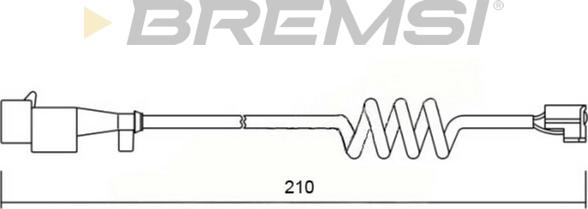 Bremsi WI0601 - Сигнализатор, износ тормозных колодок autodnr.net