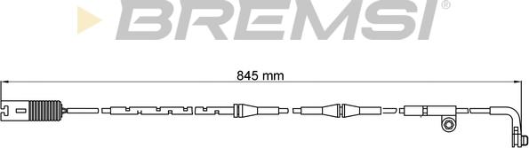 Bremsi WI0609 - Сигналізатор, знос гальмівних колодок autocars.com.ua