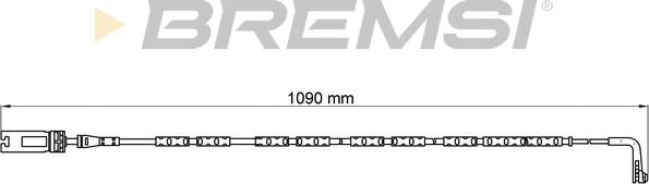 Bremsi WI0613 - Сигналізатор, знос гальмівних колодок autocars.com.ua