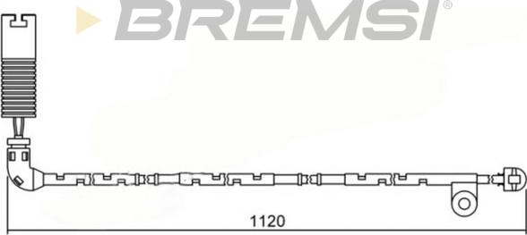 Bremsi WI0621 - Сигналізатор, знос гальмівних колодок autocars.com.ua